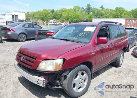 2004 Toyota Highlander Limited V6 z USA, uszkodzony, nr VIN JTEEP21AX40057831